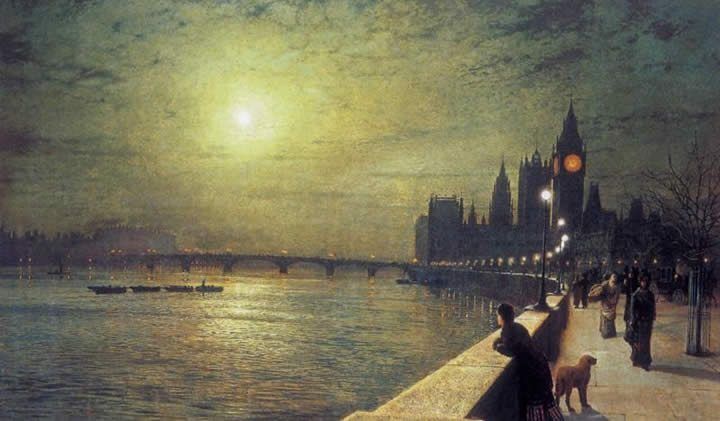 John Atkinson Grimshaw Reflections on the Thames Westminster